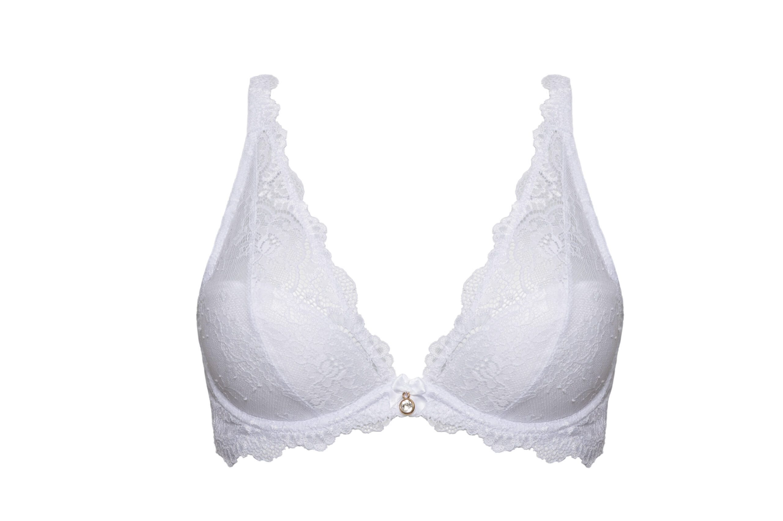 White Amourette Lace Cups Bra